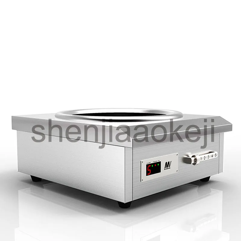 Commercial induction cooker 6000w high-power concave canteen cookers stir fry stove 220v 1pc