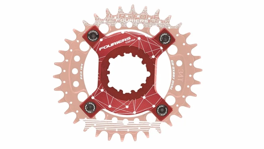 

FOURIERS ADP-GXP10 Mountain Bike CNC Spider adapter for PCD 104 chainring compatible with SRAM XX1/ X0/ X9 and GXP cranks