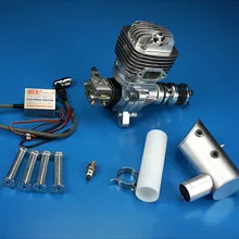 DLE61 бензинового двигателя 61CC, одно-цилиндр, двухтактный, выхлопная труба, на боковой панели