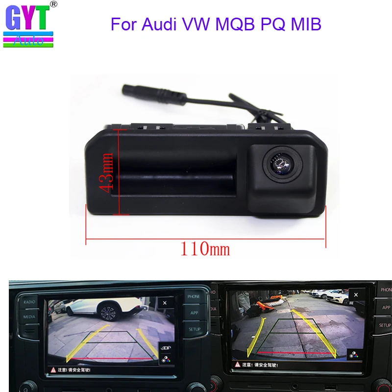 

RCD330 Plus MIB Car Trunk Handle parking rear view backup Camera For Audi VW MQB PQ MIB 2017 Audi Q2 A5 Q5L Skoda KODIAQ KAROQ