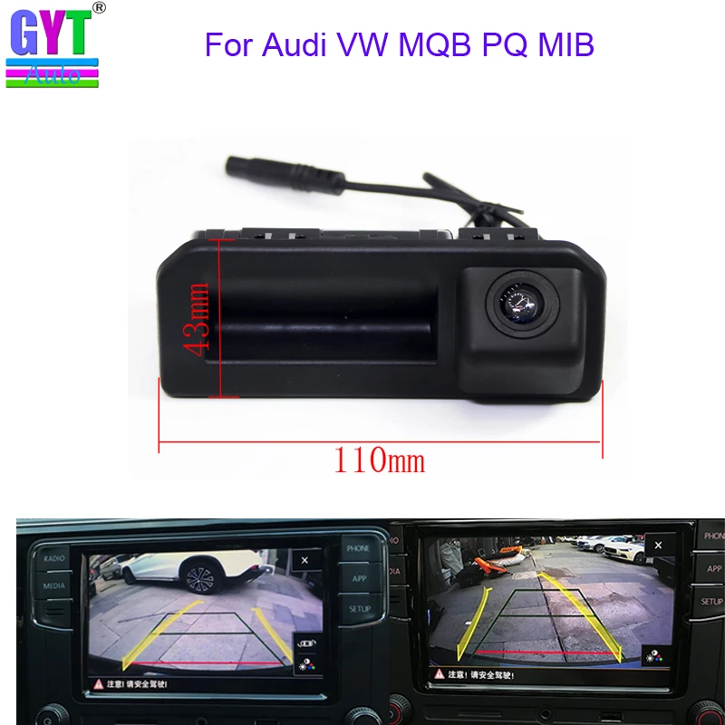 RCD330 Plus MIB Car Trunk Handle parking rear view backup Camera For Audi VW MQB PQ MIB 2017 Audi Q2 A5 Q5L Skoda KODIAQ KAROQ