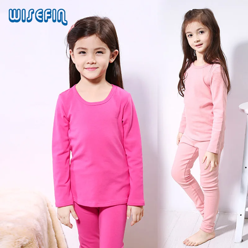 WISEFIN Kids Autumn Pajama Sets Long Sleeve Winter Sleepwear Casual