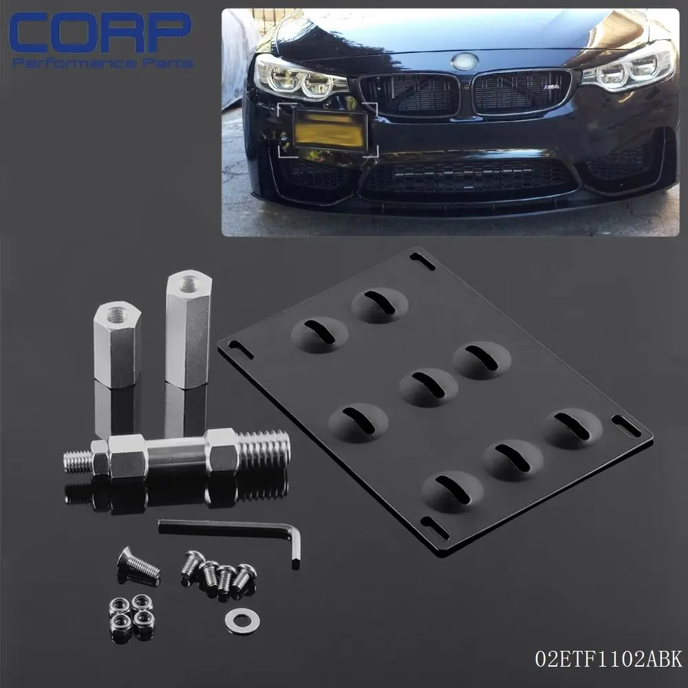 Bumper Tow Hook License Plate Mounting Bracket For BMW F30 F31 Wagon 3