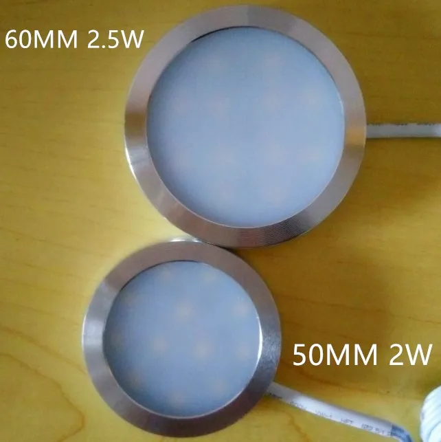 

LED cabinet light 2W 2.5w 12VDC LED puck light ultra thin round LED LED Home Kitchen light