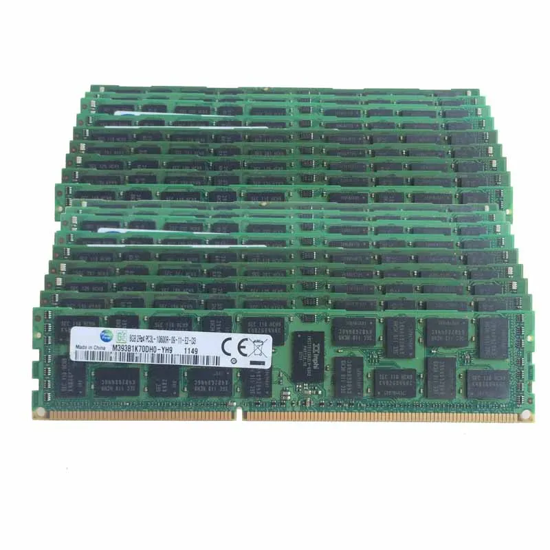 Memory Ram 4 Server DDR3 PC3 10600 1333 MHz 240 Pin RDIMM ECC Registered 2x Lot