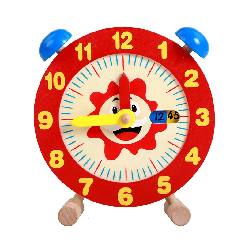 

Education Wood Subtraction Formula Fun Fun Little Toy Montessori Manual Wood Alarm Clock Toy Fun children's Toys