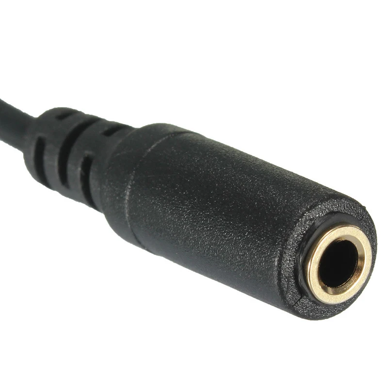 Mayitr 1pc 25cm 90 Degree Right Angled Audio Cable 3.5mm 4 Pole Male to Female Audio Cable Steteo Adapter for Earphone Jack