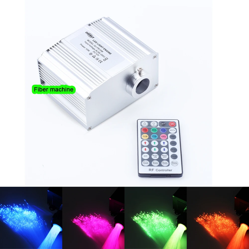 10W 28Key RF Romote RGBW 0.75mm Fiber Optic Lights Lighting twinkle Fiber Optic Engine Driver