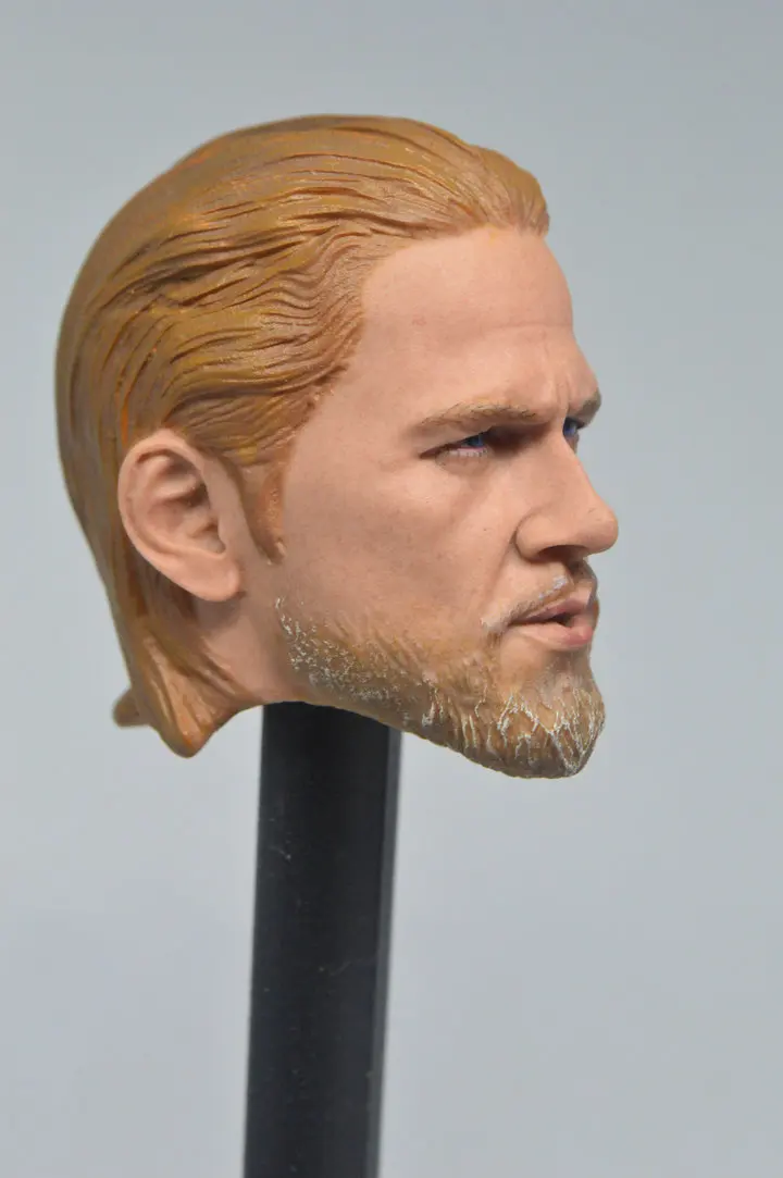 1/6 Scale Sons of Anarchy Charlie Hunnam Head Carved F 12" Male Figure Doll 