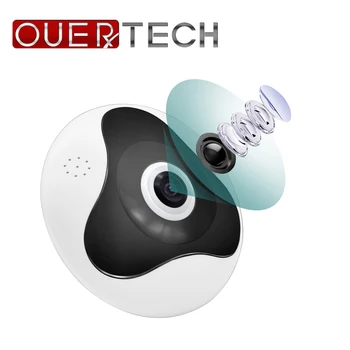 

OUERTECH wireless security cameras for home 1.3MP Motion Sensor video intercom FIsheye Smart Camera with TF card slot