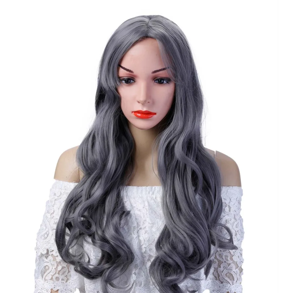 WTB длинные волнистые светлые парики блондинка термостойкие синтетические женские парики для Черный Белый для женщин искусственные волосы