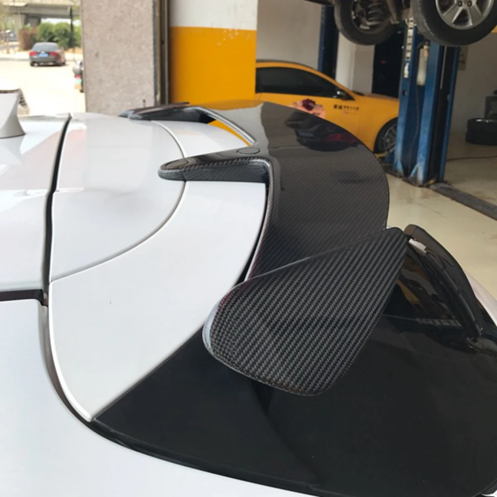 

Carbon Fiber Universal Style Rear Spoiler Tail Trunk Boot Wing Decoration Car Styling For Mazda 3 Axela Hatchback 2014-2017