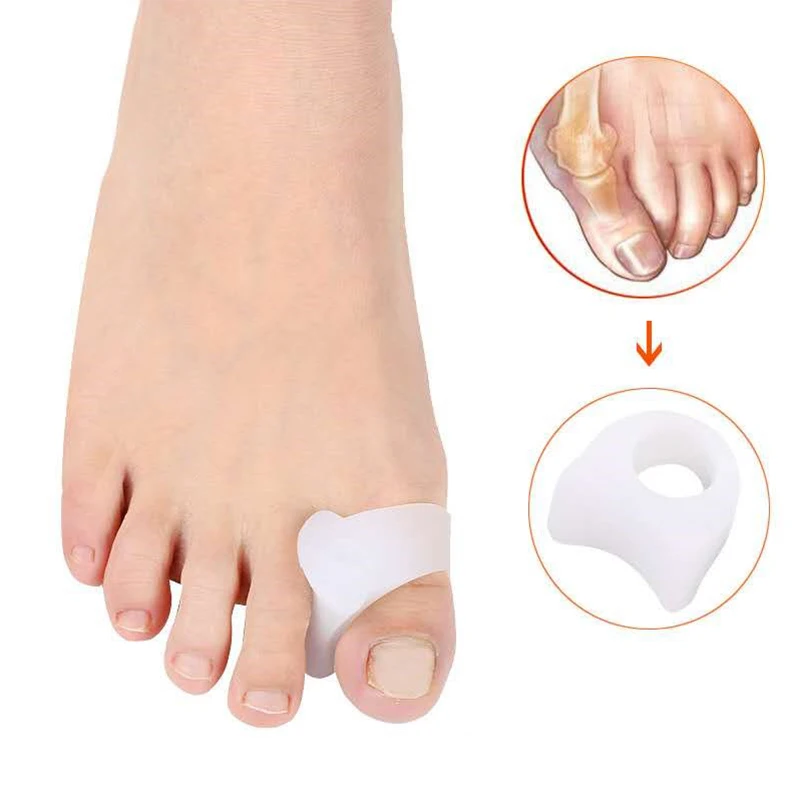2pcs=1 pair Gel Foot Care Tool Bunion Corrector Bone Big Toe Protector Hallux Valgus Straightener Toe Spreader Pedicure