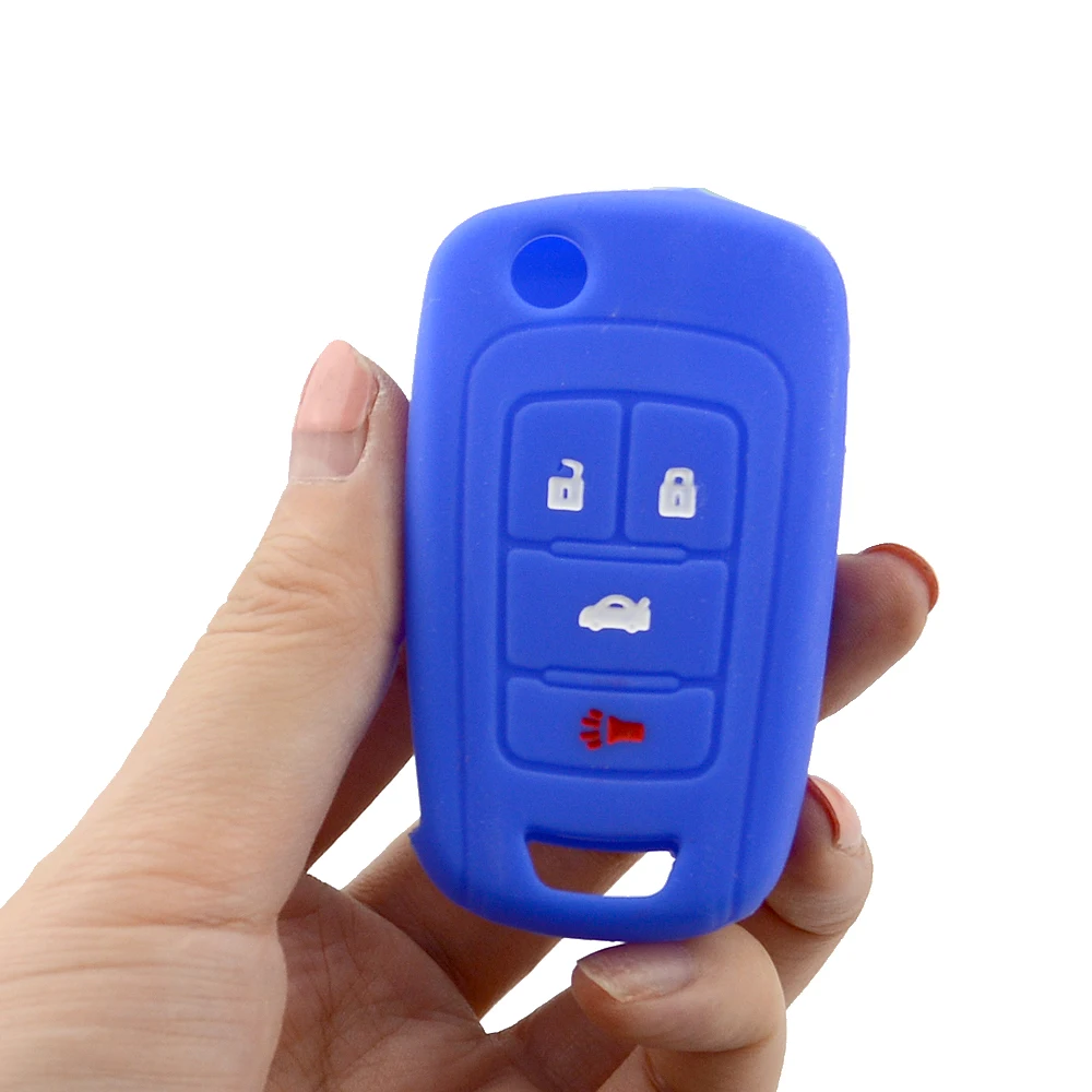 4 button silicone car key case for Opel 3