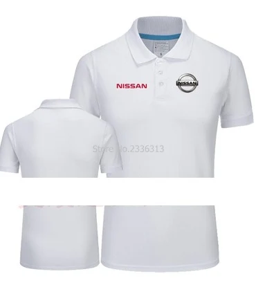 Вина цвет стандартный 4S униформа для магазина шорты для женщин авто Nissan мужские Поло рубашка одежда Хлопок для мужчин и женская - Цвет: Белый