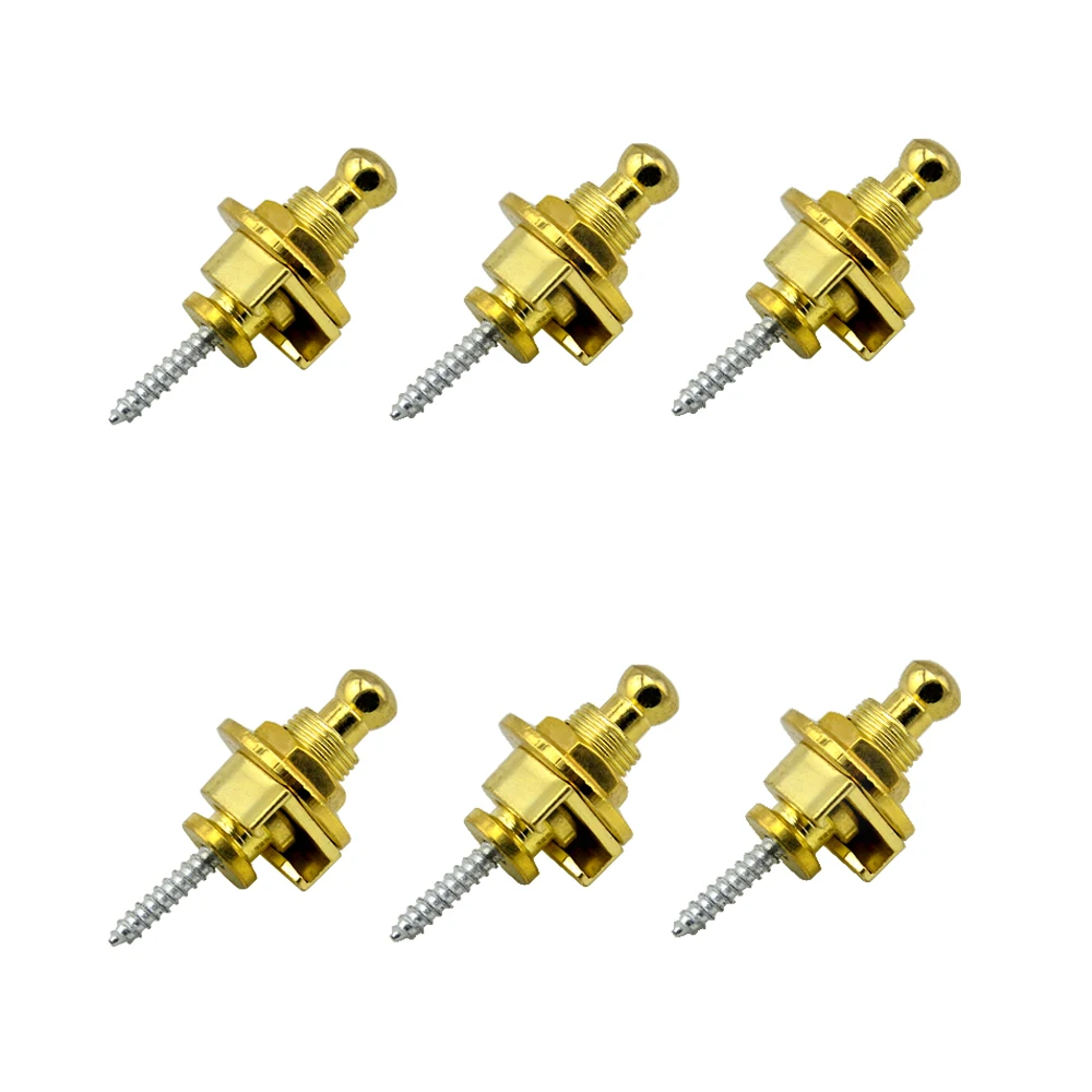 

6 X LANDTONE стреплок, круглая хромированная головка, ремешок для гитары, замки, детали системы для электрогитары, аксессуары для бас-гитары, ремешок с замком