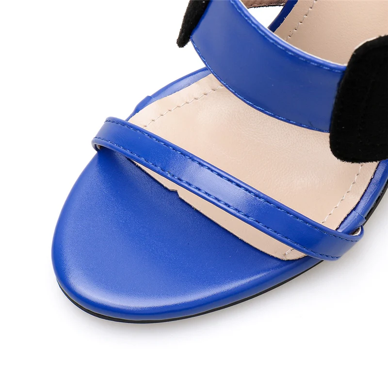 Г., женские летние босоножки на высоком каблуке 11 см с ремешками на блочном каблуке синие туфли-лодочки женские кожаные босоножки на платформе модельные туфли на массивном каблуке YQS-18