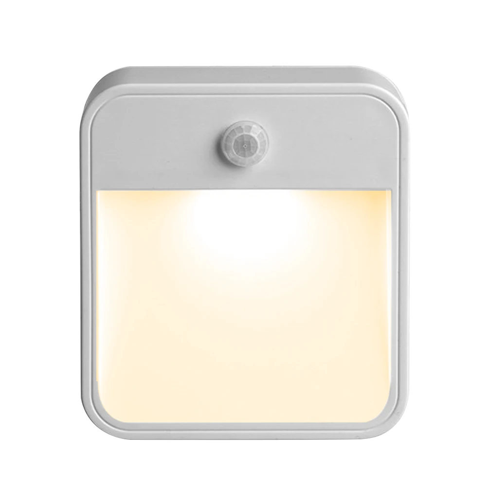 

LEDGLE Motion Sensor Night Light Battery Powered LED Lamp Efficient Bedside Lamps, Warm White, Wireless Design