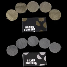 100 stücke Silber Rohr Bildschirme Für Metall Glas Holz Acryl Wasser Rauchen Tabak Rohr Filter für Shisha/Shisha/ chicha/Narguile(China)