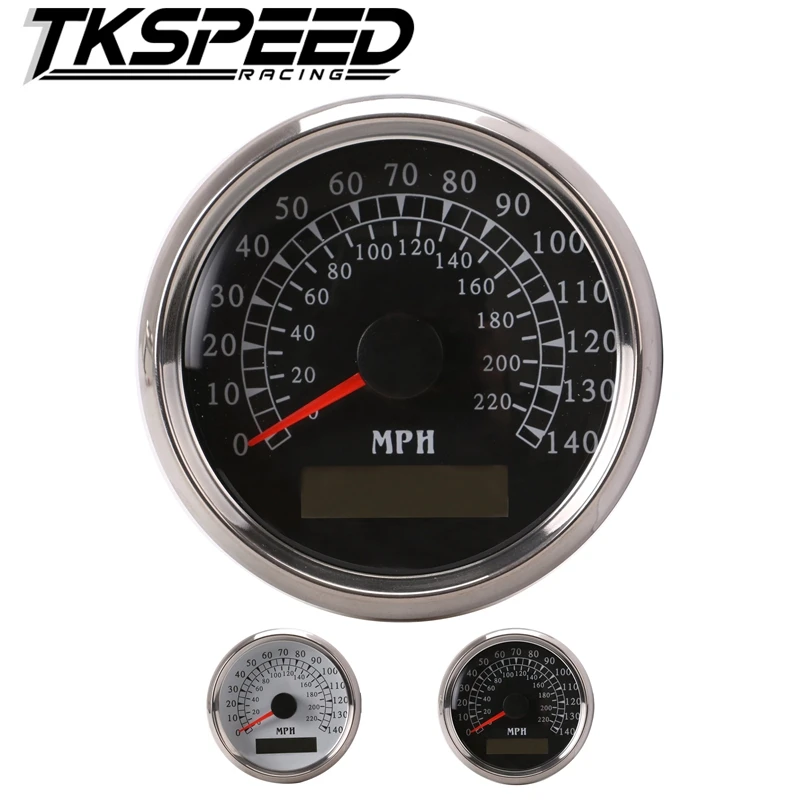 

GPS Speedometer Marine / Auto 140 MPH 3-3/8"/86mm Red LED light, 316L SS