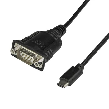 

StarTech.com USB-C to Serial Adapter, USB C, DB-9, Male/Male, 0.4 m, Black