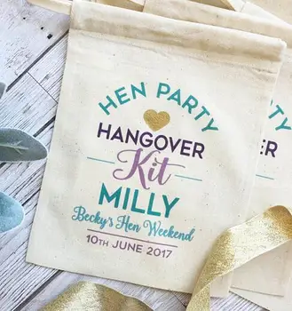 

CUSTOM Fun mermaid Bachelorette Hangover bridal shower recovery Survival Kit wedding favor gift bags party Candy pouches