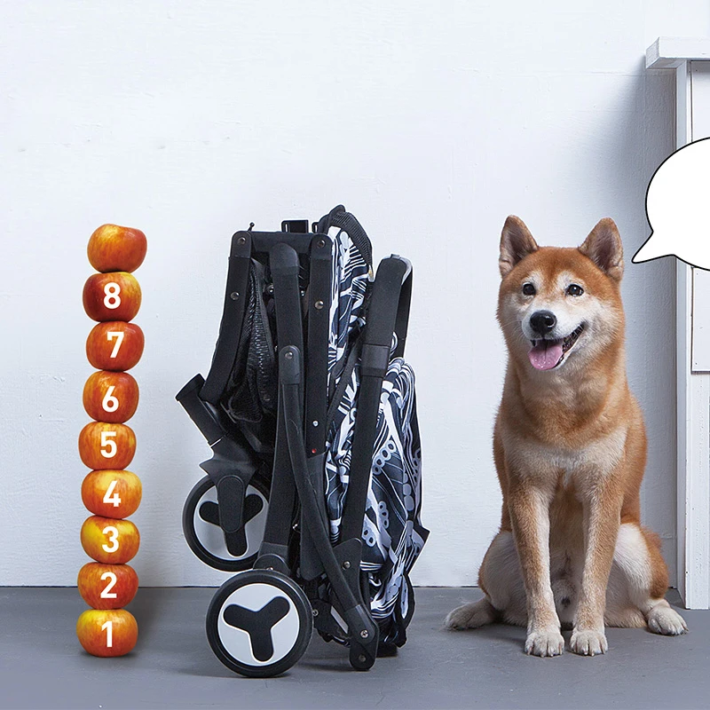 

20kg Folding Dog Carrier Dog Walking Shopping Cart Travelling Stroller Cart Portable Dog Stroller Carry Bag Dog Pet House Kennel