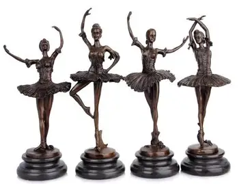 

head figure statues sculpture for home modern Brass craft Pure copper ballet girl Work art music and dance Personage wedding