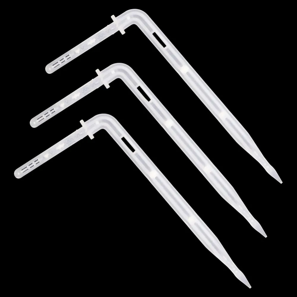 

White Bend Arrow Dripper Garden Greenhouse Drip Irrigation Emitter Agriculture tools Micro Irrigation System Sprinklers 50 Pcs