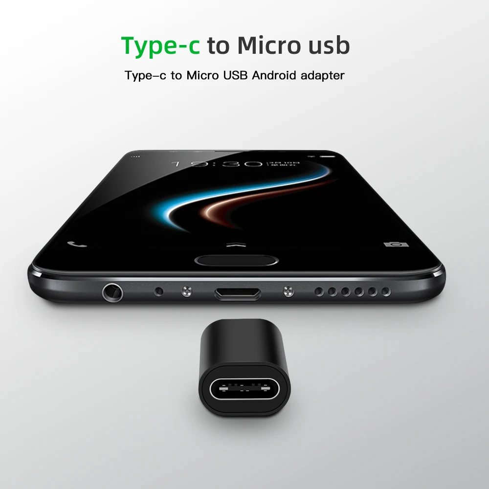 Type C Adapter USB to Type C Adapter USB to Micro USB Adapter Charging Cable Adapter Type-C to Micro USB Alloy Male to Female Adapter Converter Connector for Phone Tablet