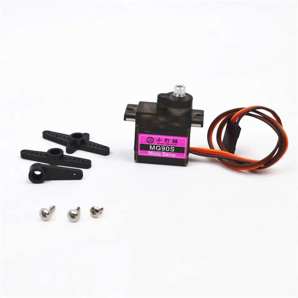 

10pcs MG90S Metal gear Digital 9g Servo SG90S For Rc Helicopter Plane Boat Car MG90 9G