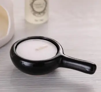 

Ceramic Candle Placing Tray for Essential Oil Burner Incense Aroma Diffuser Fragrance Lamp Yoga Room SPA Black White SN1163