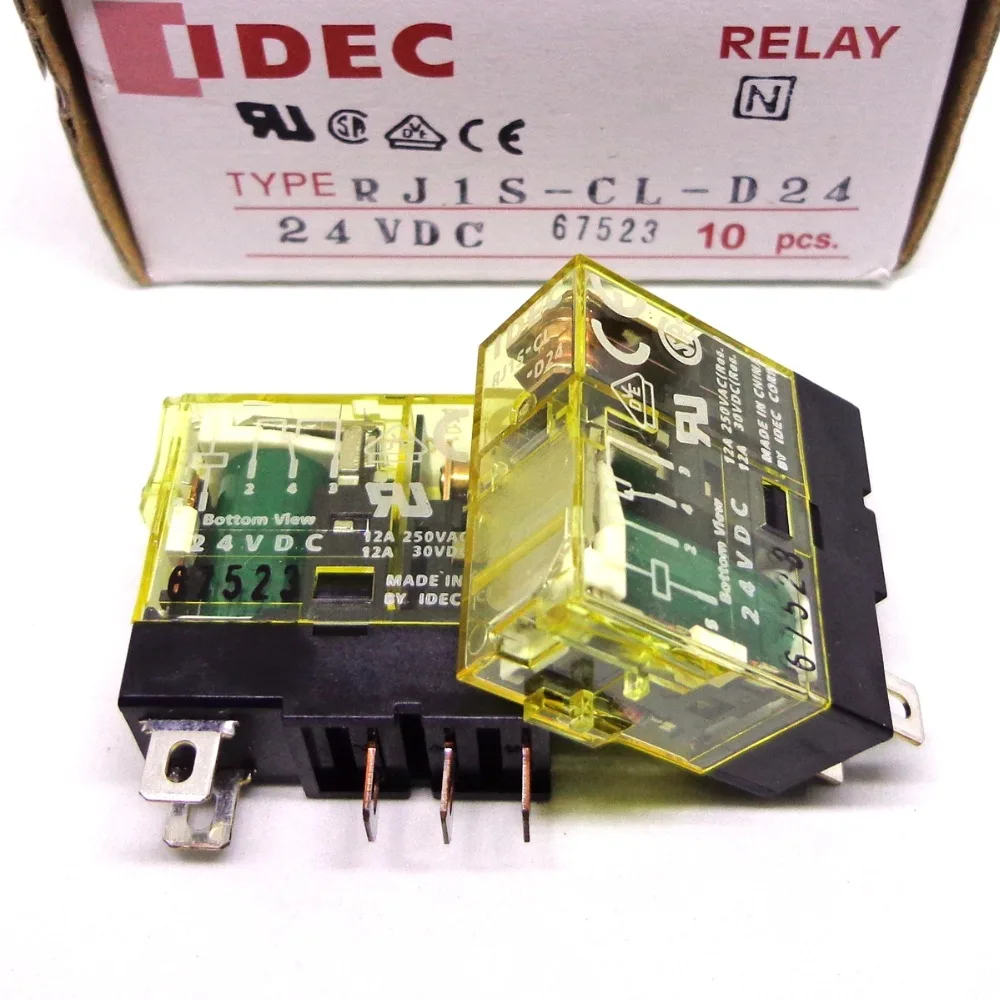 10PC Brand NEW IDEC Relay RJ1S-CL-D24 24VDC 