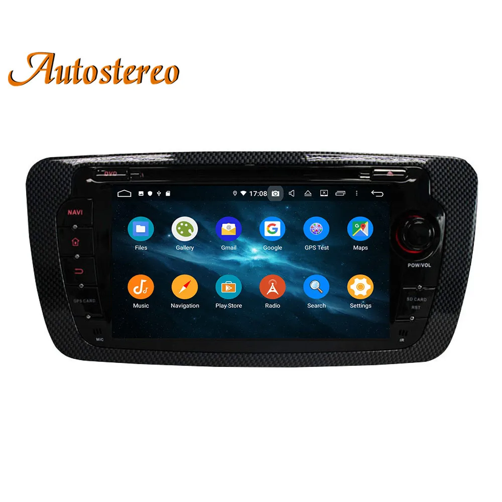 Excellent DSP Android 9 Car DVD player car GPS Navigation For SEAT IBIZA 2009-2013 color flower stereo multimedia headunit auto carpad IPS 1