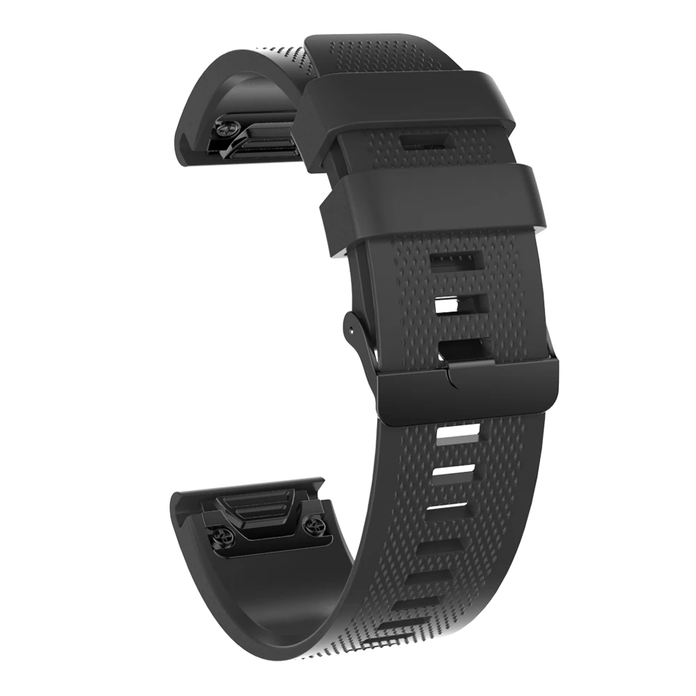 Высокое качество для Garmin Fenix5 5X 5S plus Смарт-часы наручные часы 26 мм 22 мм 20 мм быстросъемный ремешок для наручных часов - Цвет: Черный