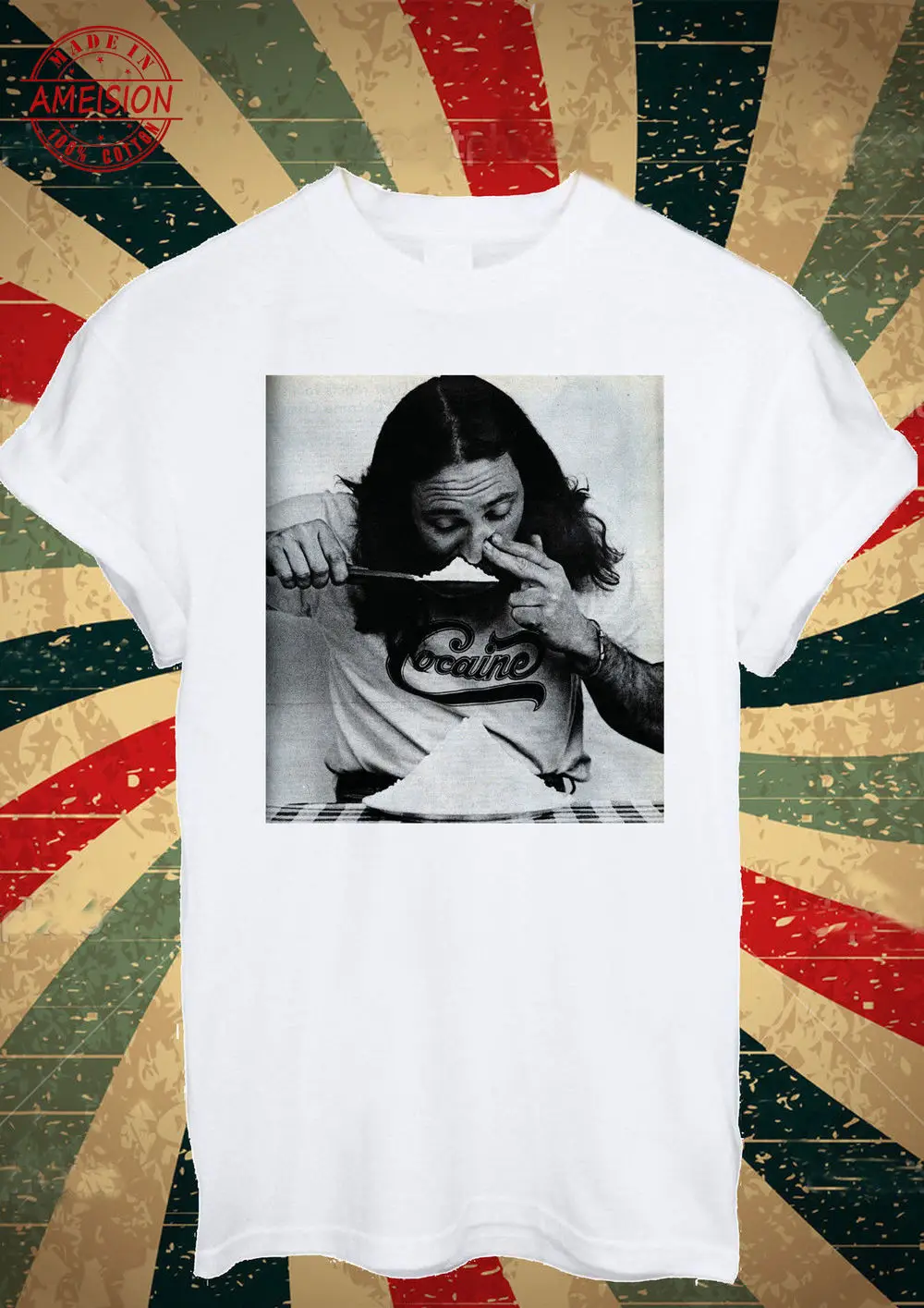 

New Summer streetwear mens fashion 2020 letter men clothes 2019 Cocain Guy Boy Drug Funny men t shirt punk hip hop t-shirt