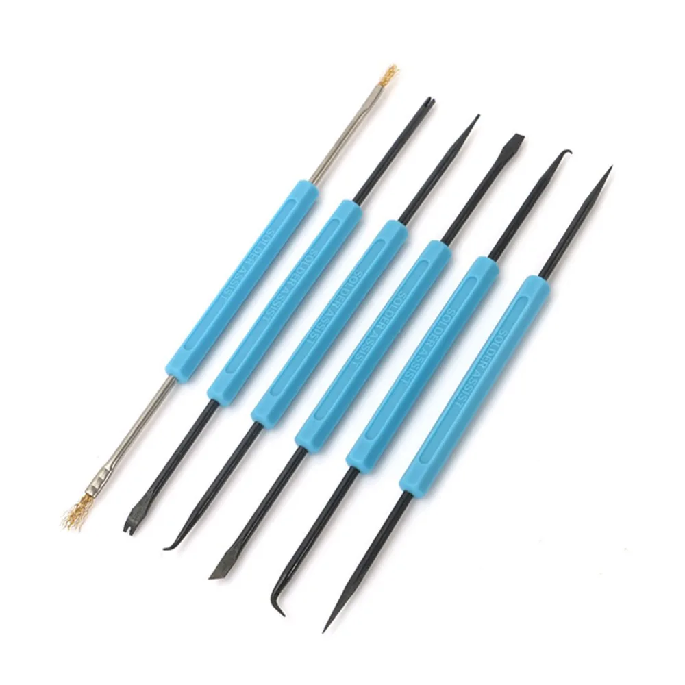 

6Pcs Steel Solder Assist BGA PCB Repair Tool Set Heat Precision Electronic Components Welding Grinding Cleaning Hand Tools