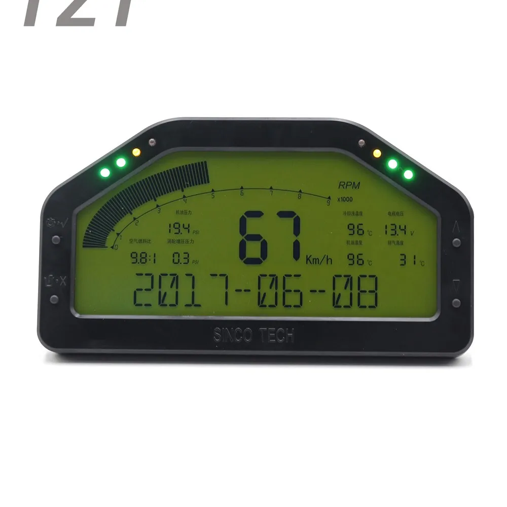 

2020 dropship SINCOTECH DO908 Car Race Dash Bluetooth Full Sensor Dashboard LCD Rally Gauge