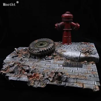 

Mnotht 1/6 Scene Accessories GC1604 European Street Ruins Model Scene Platform Toy For 12'' Soldier Action Figure Collection