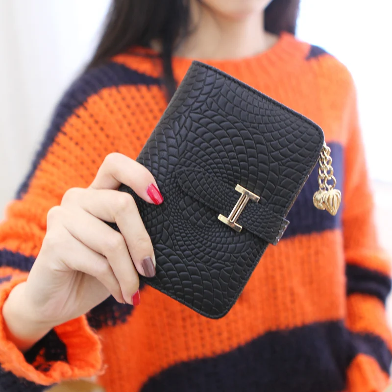  Designer Wallets Famous Brand Women Wallet 2015 Short Ladies PU leather Wallet With A Simple Card Wallet 