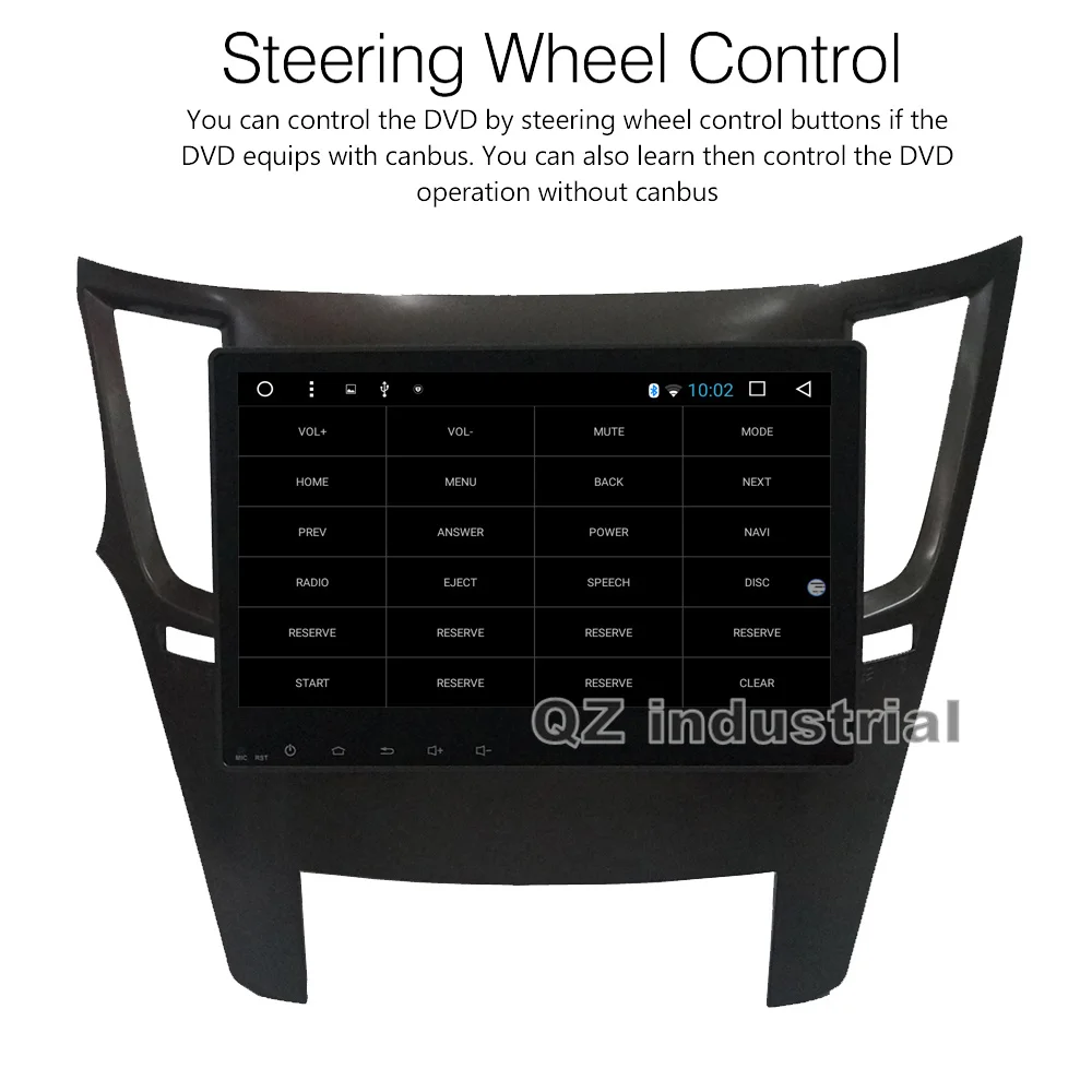 Flash Deal QZ industrial HD 10.2" IPS 2.5D Android 8.1 T3 for Subaru Outback Legacy Car Radio dvd player with 3G 4G GPS WIFI Navi Radio RDS 8