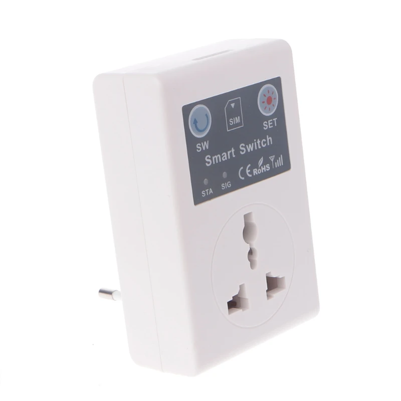 EU/UK 220V Phone RC Remote Wireless Control Smart Switch GSM Socket Power Plug #0604