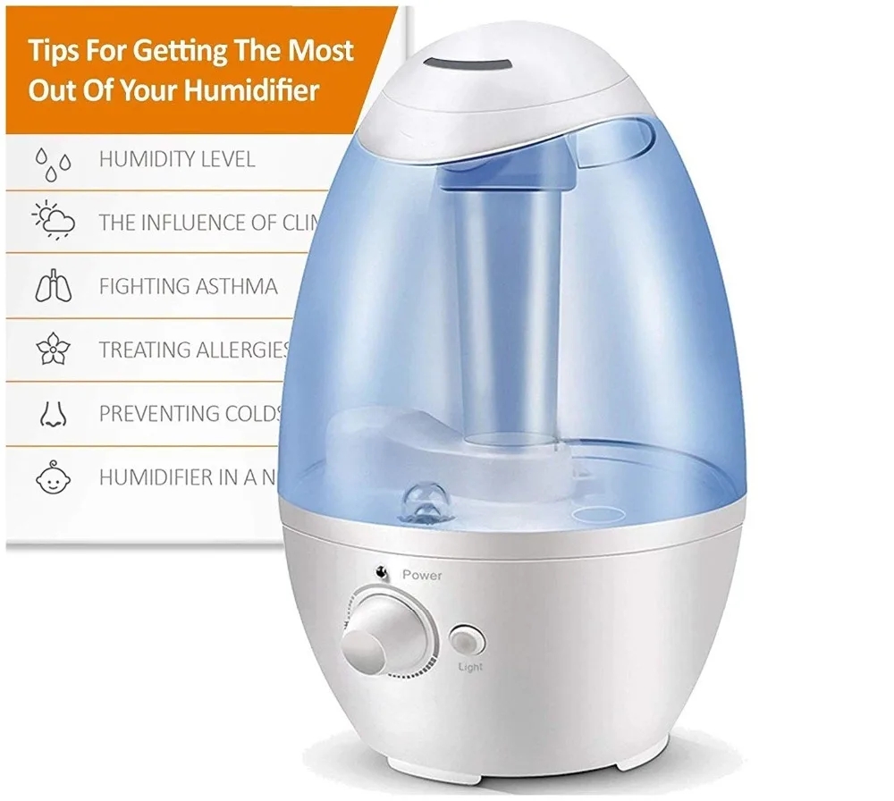 Ultrasonic Cool Mist Humidifier Air Humidifiers Bedroom Living Room