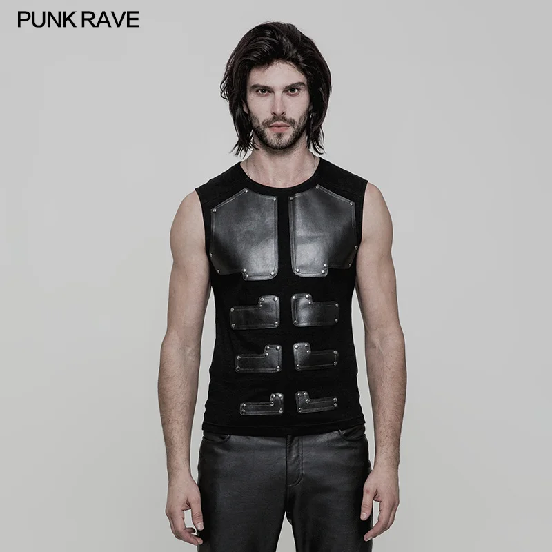 

Punk Rave Skinny Sleeveless Men's Casual Vest WT515
