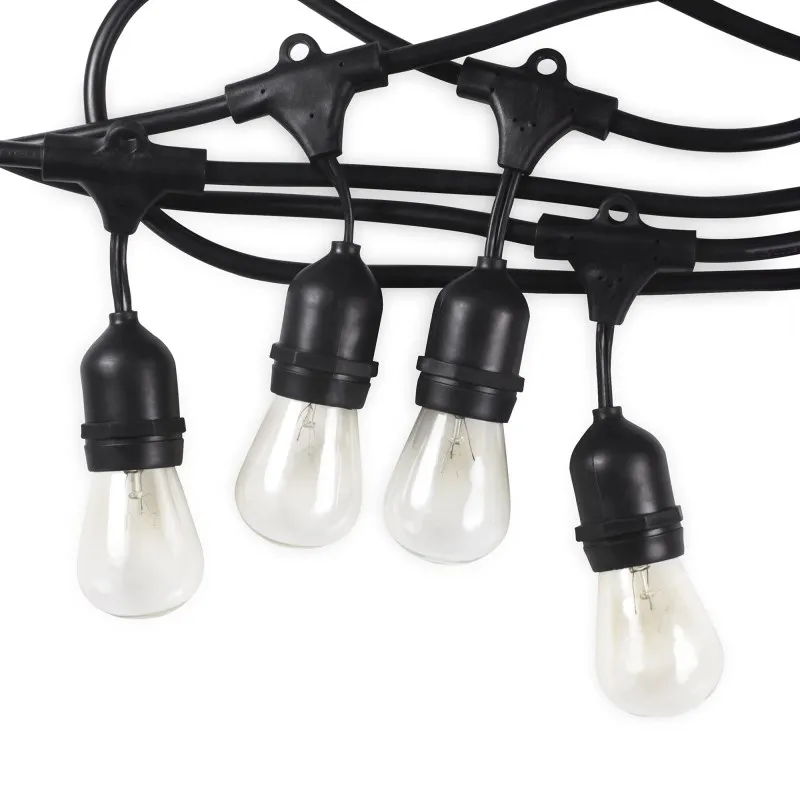 Us 523 65 Commercial Weatherproof Outdoor String Lights 16 Clear Bulbs Party Restaurant Patio Shatterproof In Holiday Lighting