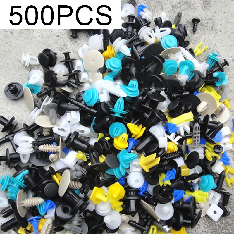 

500 Set Car Rivet For Mitsubishi Pajero Clips Door Body Plastic Push Panel Trim