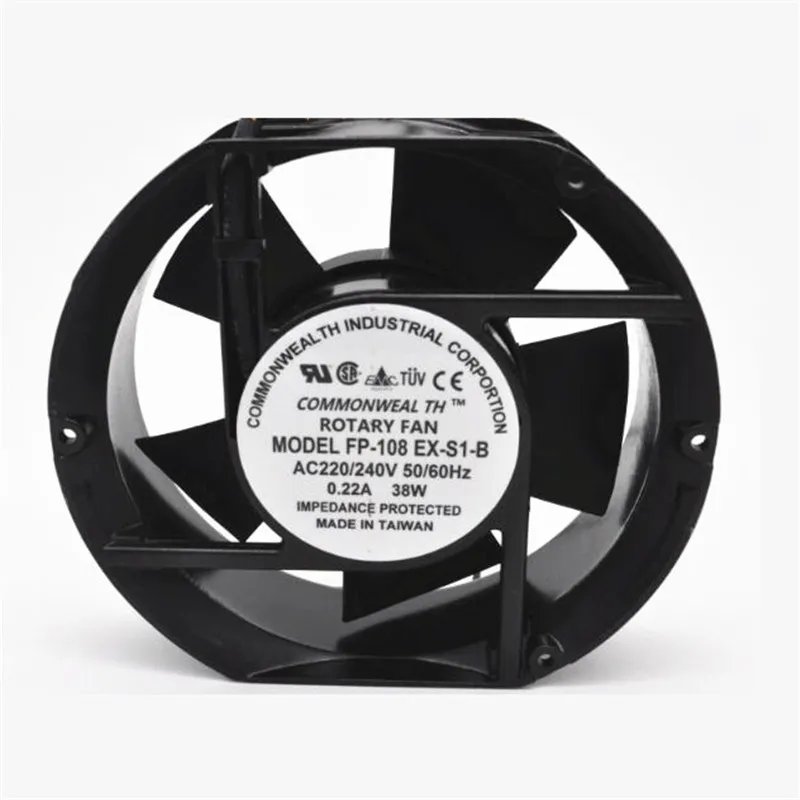 Online Axial Fan FP 108EX S1 B 220 V 38 W Dual Lager Lüfter Oval 172x150x51mm