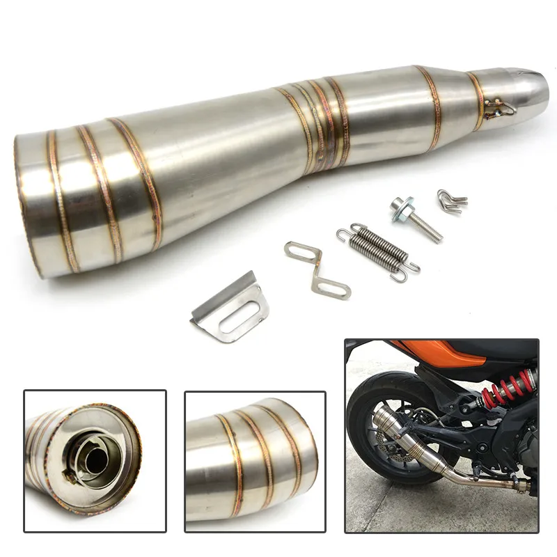 motorcycle muffler stainless steel exhaust Motorcycle Muffler exhaust pipe For KAWASAKI GTR1400 ZZR1400 ZX-14R ZX14R 2013 2015