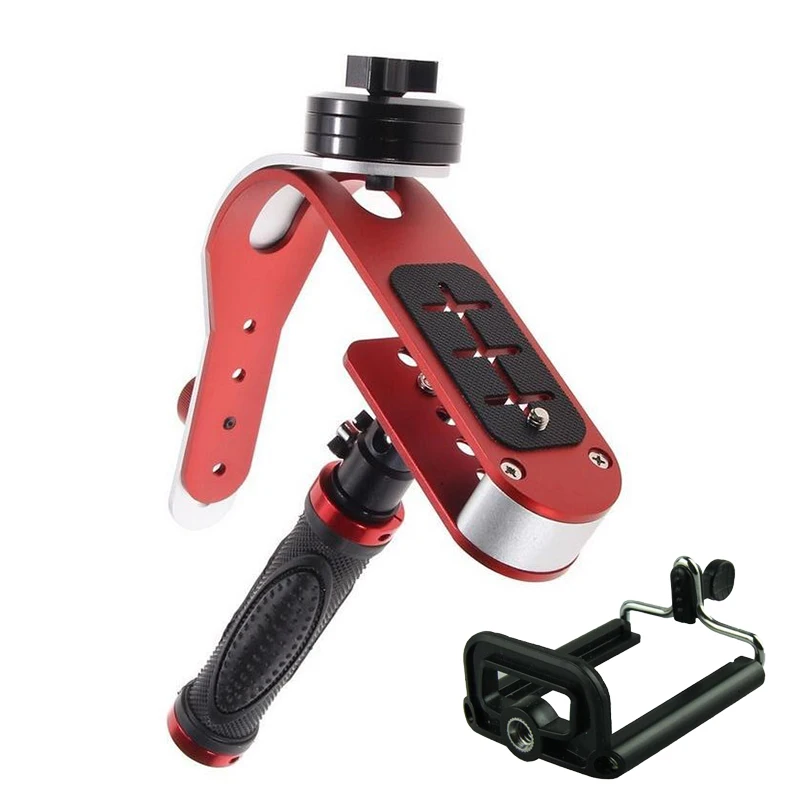 

Pro Video Camera Handheld Stabilizer Steady Aluminum Alloy Gimbal Steadicam for GoPro Smartphone DSLR 2.1 lbs