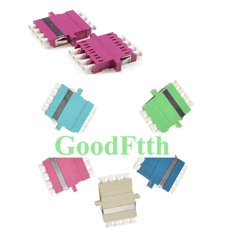 

Fiber Adapter Adaptor Coupler LC-LC Quad with top Windows GoodFtth 100pcs/lot